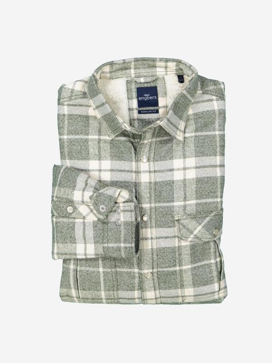 engbers Herren Overshirt kariert Khaki 37217
