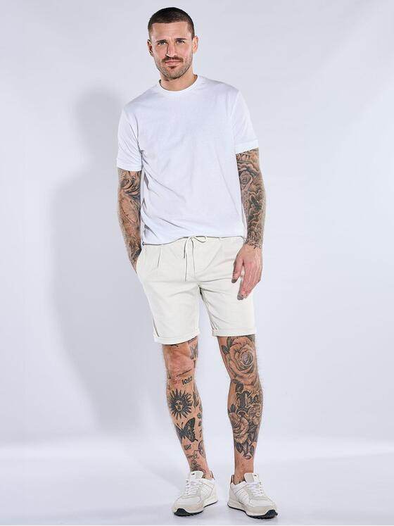emilio adani Herren Bermuda-Chino mit Tunnelzug Hellgrau 40361