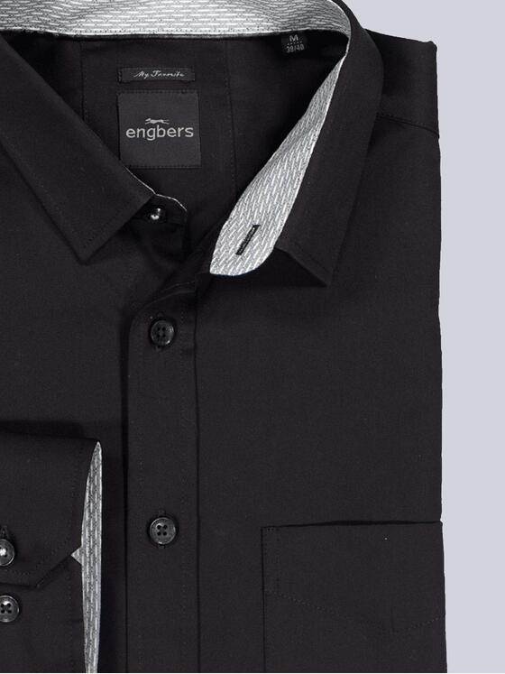engbers Herren Hemd "My Favorite" Schwarz 35453