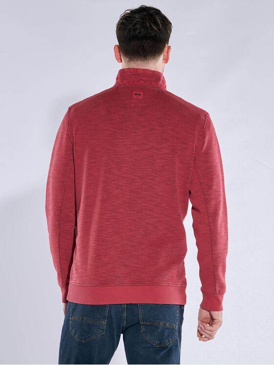 engbers Herren Sweatshirt mit Troyerkragen Rot 38054