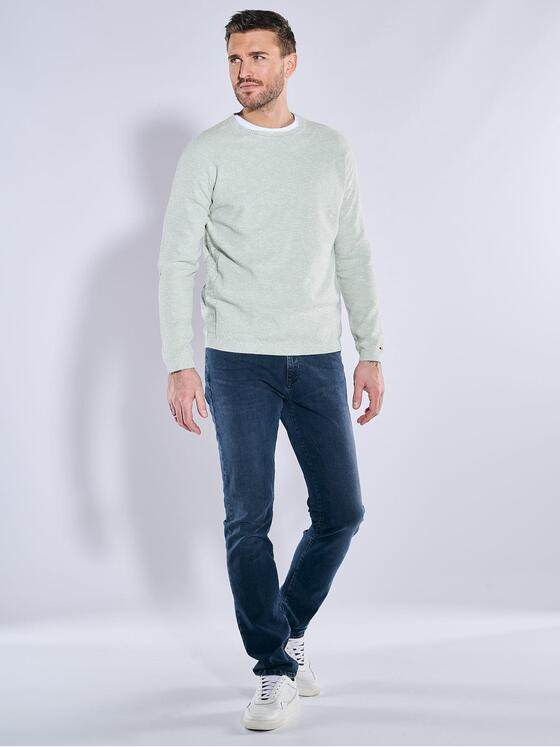 emilio adani Herren Pullover meliert Grün 38551