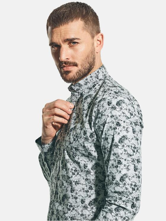 emilio adani Herren Hemd langarm Grau 31234