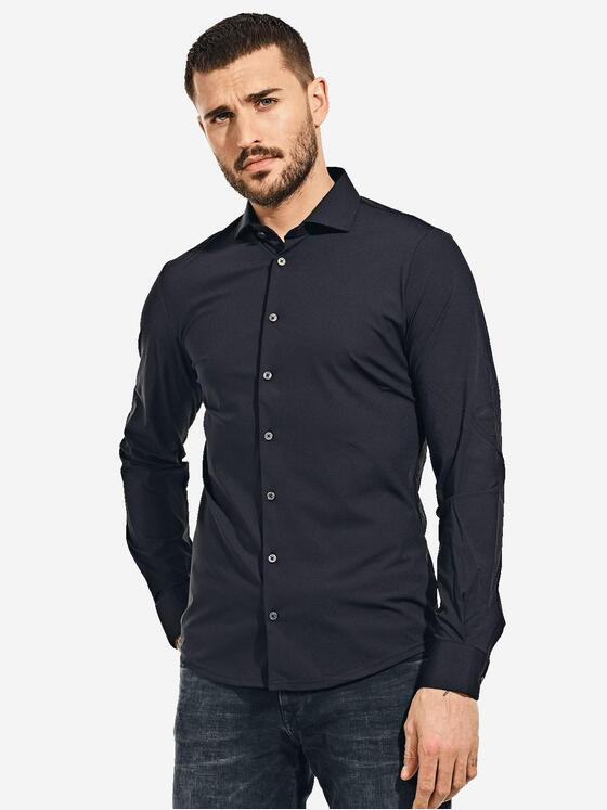 emilio adani Herren Funktionshemd langarm Schwarz 36893