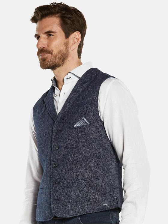 engbers Herren Sakko-Weste regular Blau 34301