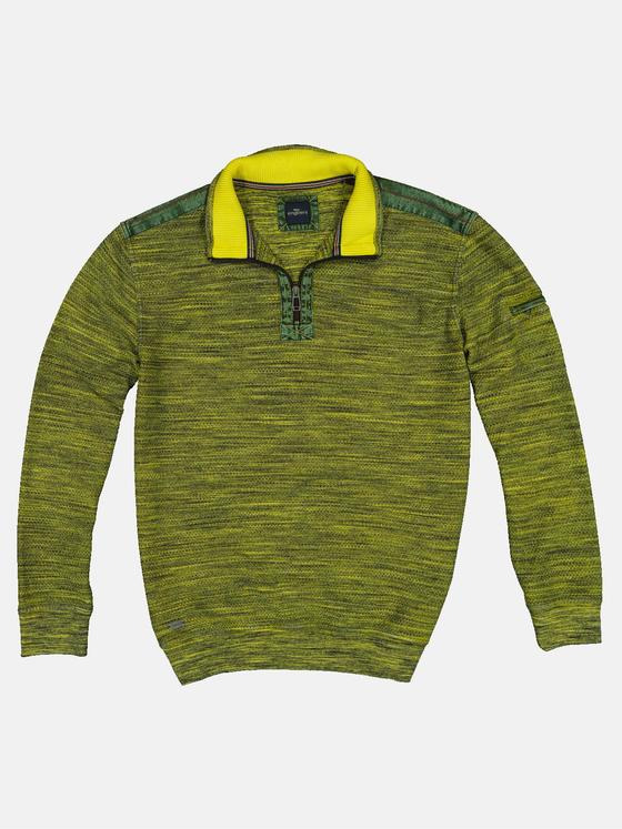 engbers Herren Sweatshirt gemustert Schwefelgelb 32297