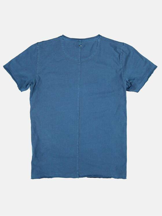 emilio adani Herren Rundhals T-Shirt Blau 25700