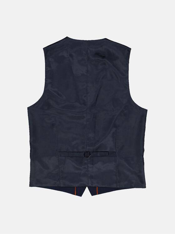 emilio adani Herren Anzug-Weste slim fit Blau 36482