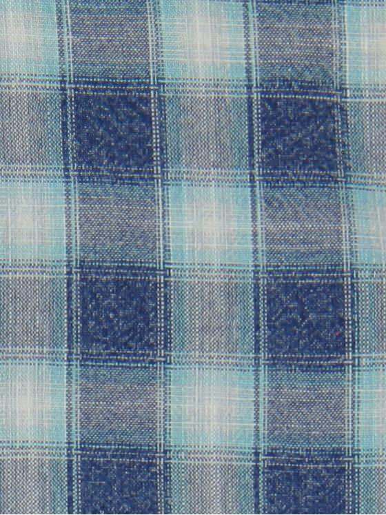 engbers Herren Hemd kariert Blautuerkis 32286