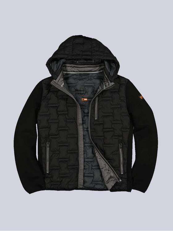 emilio adani Herren Steppjacke regular Schwarz 35197