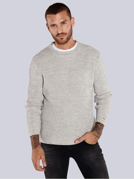 emilio adani Herren Pullover strukturiert Beige 36071