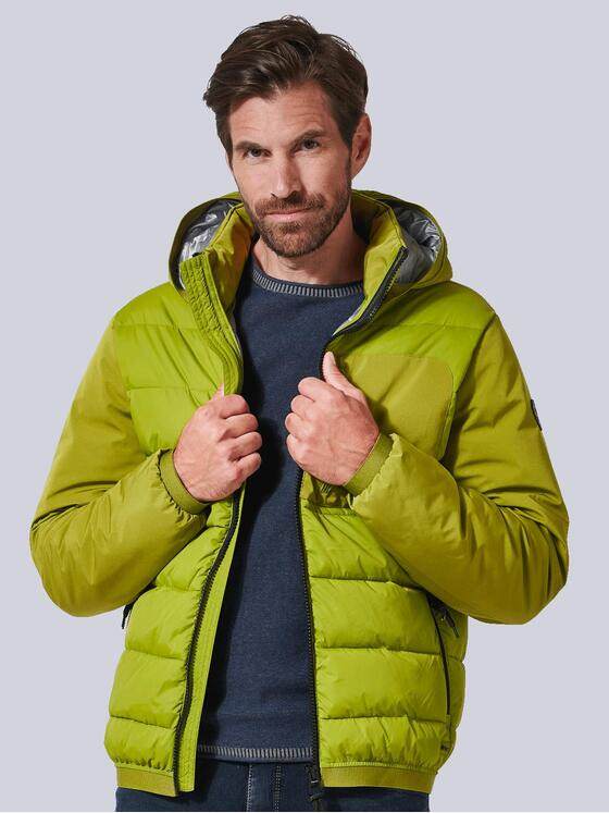 engbers Herren Steppjacke mit abnehmbarer Kapuze Grün 35423