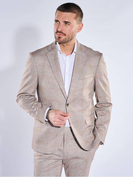 emilio adani Herren Anzugsakko slim fit Beige 40362