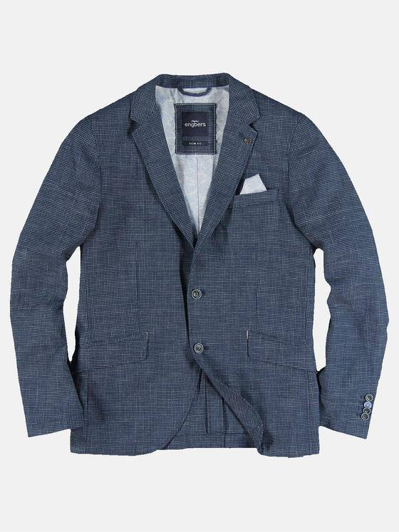 engbers Herren Sakko gemustert Saphirblau 32186