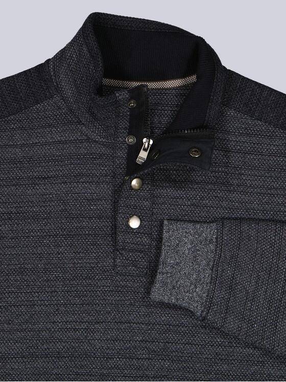 engbers Herren Sweatshirt mit Stehkragen Schwarz 38180