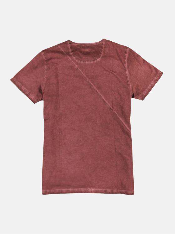 emilio adani Herren Rundhals T-Shirt Rot 23893