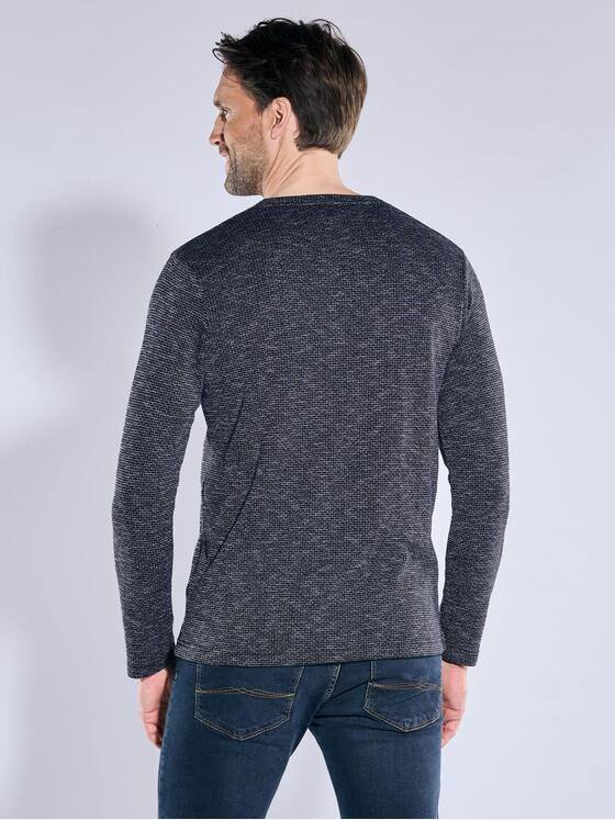 engbers Herren Langarm-Shirt regular Saphirblau 38314