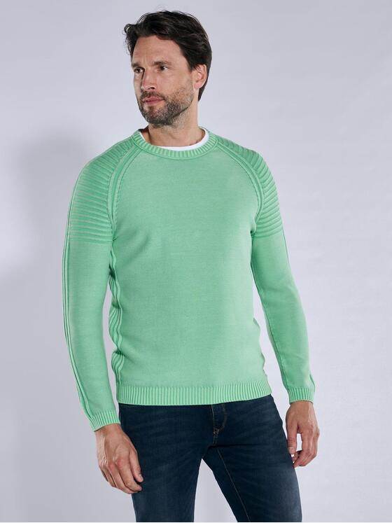 engbers Herren Pullover strukturiert Hellgruen 38145