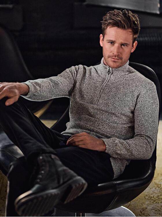 engbers Herren Pullover mit Stehkragen Hellgruen 38205