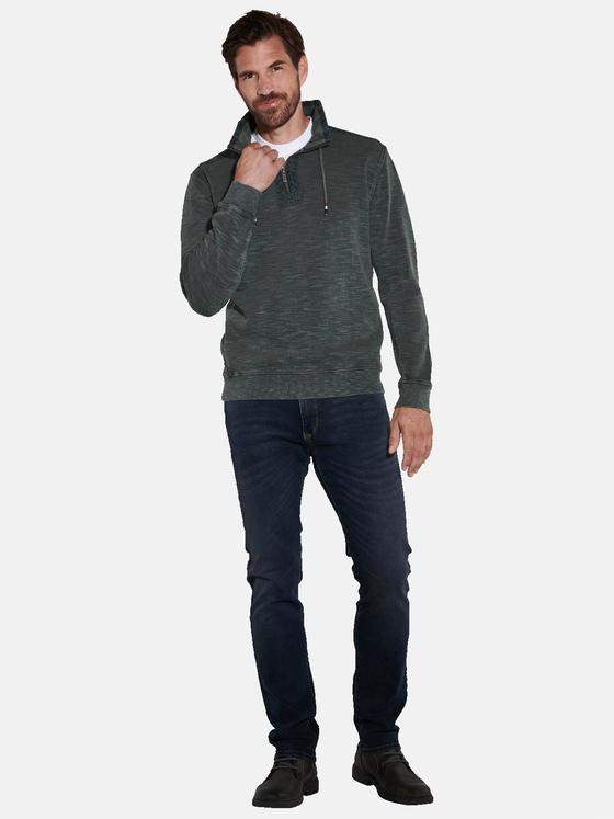 engbers Herren Sweatshirt mit Zipper Grün 35646