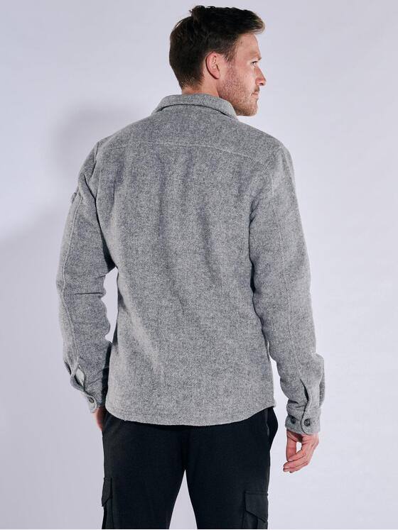 ENGBERS GERMANY Herren Overshirt mit wertigem Schafswollanteil Anthrazit 37873