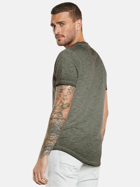 emilio adani Herren T-Shirt slim fit Grün 34546
