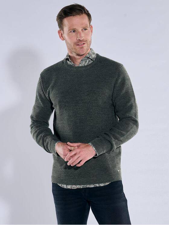 engbers Herren Pullover aus Merinogarn Dunkelgruen 39487