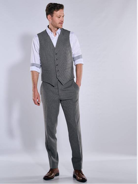 engbers Herren Anzugsweste Grau 37664