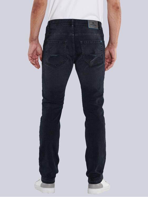 ENGBERS GERMANY Herren Super-Stretch-Jeans mit edler Struktur Blau 35543