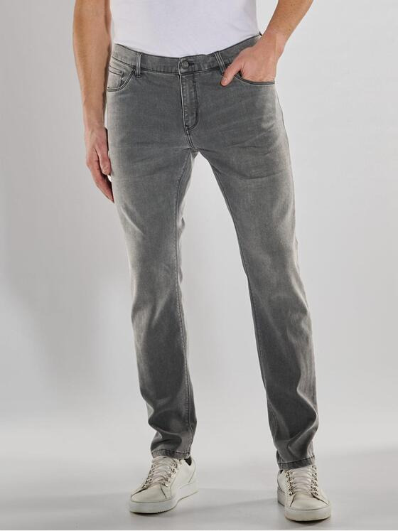 ENGBERS GERMANY Herren Super-Stretch-Jeans aus speziellem Waren-Hightechmaterial Grau 36890