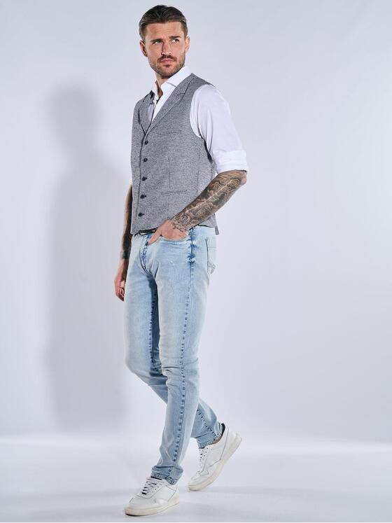 emilio adani Herren Sakko-Weste aus italienischem Garn Blau 38427