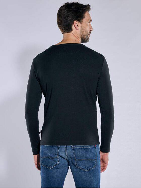 engbers Herren Langarm-Shirt "My Favorite" organic Schwarz 38785