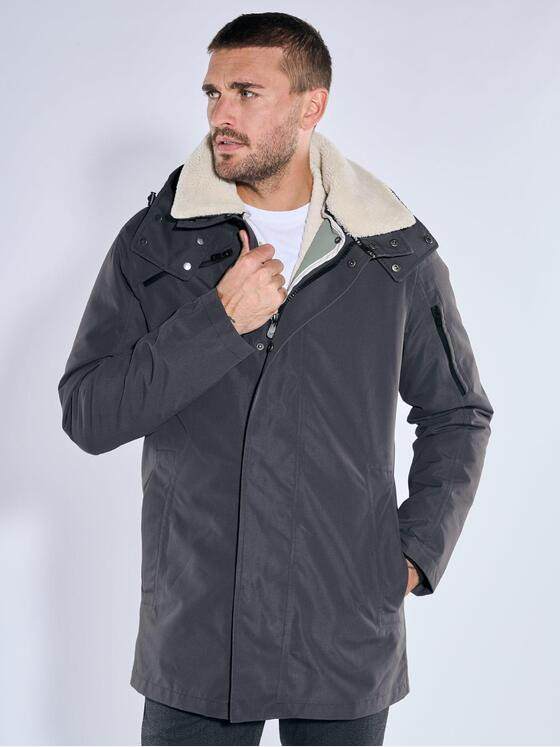 emilio adani Herren 2 in 1 Jacke mit Funktion Grau 39328