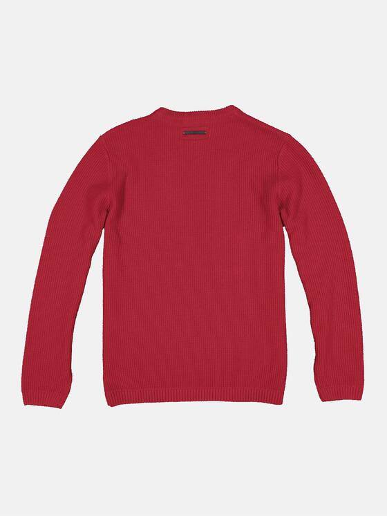 emilio adani Herren Pullover strukturiert Rot 33402