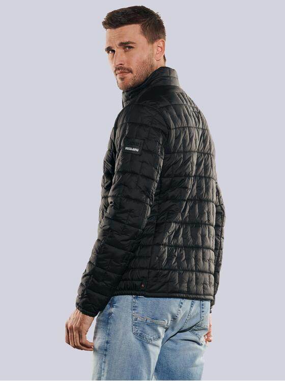 emilio adani Herren Steppjacke regular Schwarz 35194