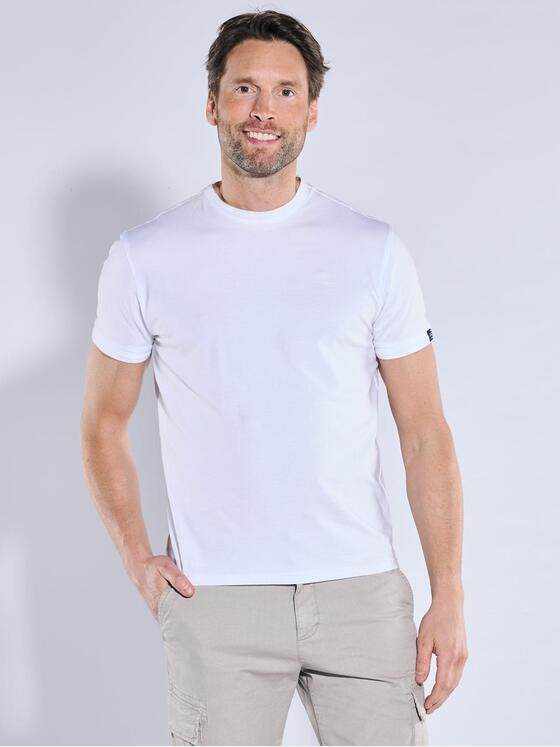 engbers Herren T-Shirt uni Reinweiss 38642