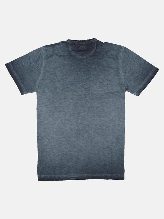 emilio adani Herren Henley T-Shirt Blau 32765