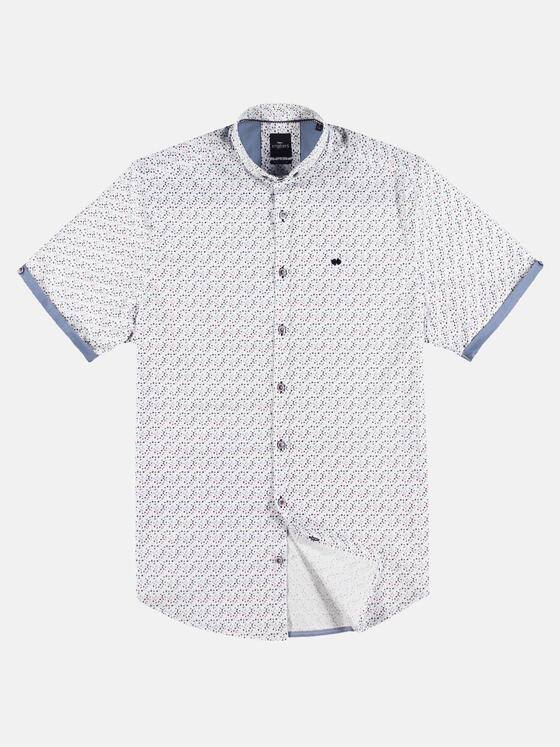 engbers Herren Modisches Kurzarmhemd mit Kontrastbesatz am Ärmel Himmelblau 29883