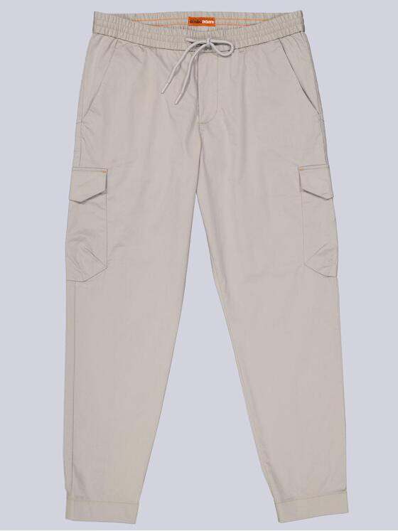 emilio adani Herren Cargo-Hose regular Grau 39001