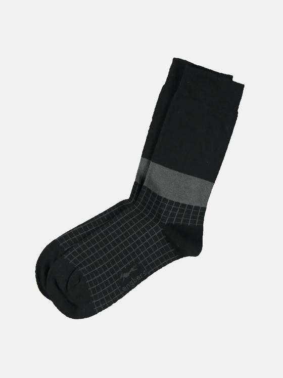 engbers Herren Socken gemustert Schwarz 32234