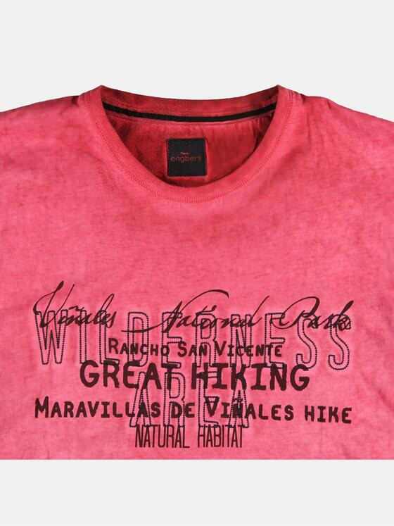 engbers Herren Rundhals T-Shirt Blutrot 23654