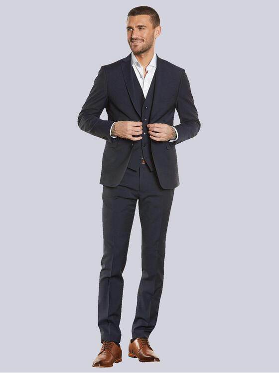 emilio adani Herren Anzugsakko Slim Fit Saphirblau 33491
