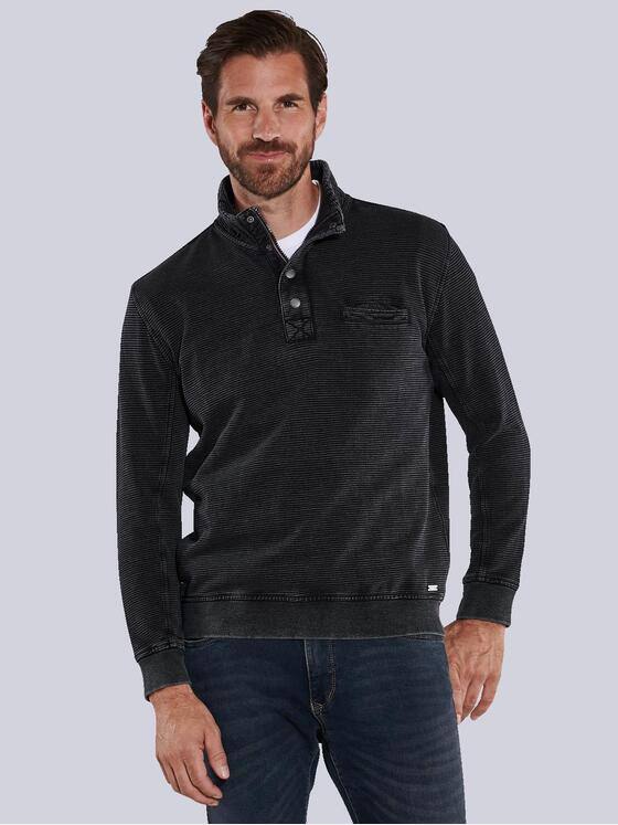 engbers Herren Sweatshirt Stehbund Schwarz 35673