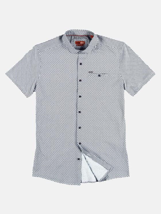 emilio adani Herren Hemd aus angenehmer Jersey-Ware Blau 29498