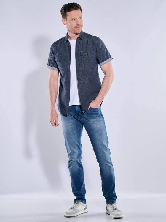 engbers Herren Kurzarm-Hemd uni Marineblau 38775