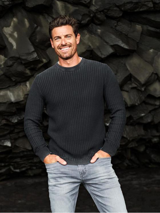 engbers Herren Pullover uni Grau 35409