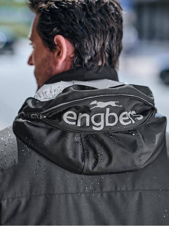 engbers Herren Funktionsjacke mit abnehmbarer Kapuze Schwarz 39251