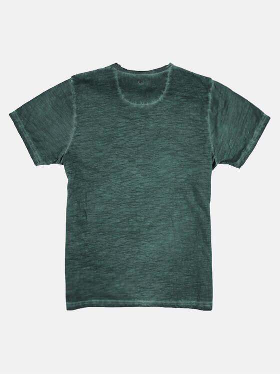 emilio adani Herren Rundhals T-Shirt Türkis 23672