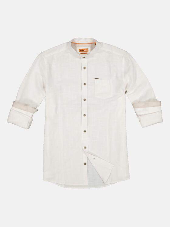 emilio adani Herren Langarm-Hemd gestreift Beige 33241