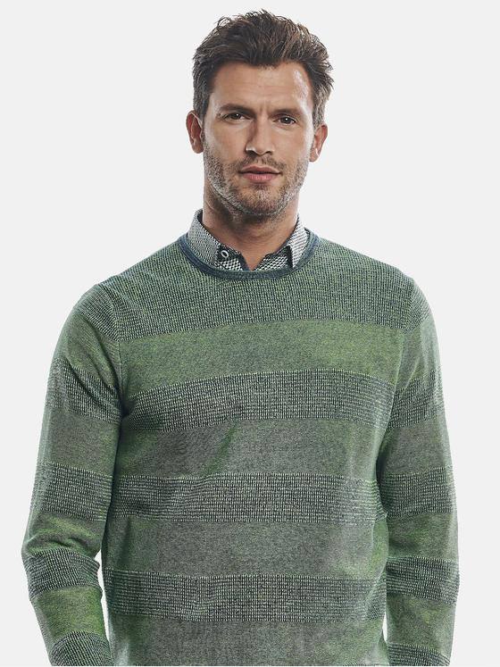 engbers Herren Pullover Rundhals Grasgruen 30986