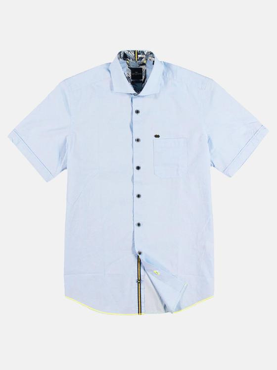 engbers Herren sommerliches Kurzarmhemd Hellblau 29475